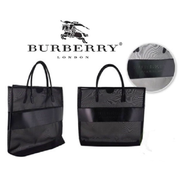 Burberry Handbags - 🖤 Burberry Fragrance Large Mesh Tote Bag
